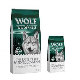 12 + 2 kg gratis! 14 kg Wolf of Wilderness Trockenfutter - Mediterranean Coastlines - Lamm, Huhn & Forelle