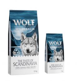 12 + 2 kg gratis! 14 kg Wolf of Wilderness Trockenfutter - Scandinavian Fjords - Rentier, Huhn & Lachs
