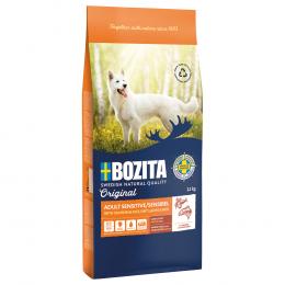 12 kg Bozita Original zum Sonderpreis! - Adult Sensitive Haut & Fell mit Lachs & Reis - Weizenfrei