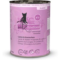 12 x 400 g | catz finefood | No.11 Lamm & Kaninchen Classic | Nassfutter | Katze