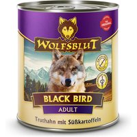 12 x 800 g | Wolfsblut | Black Bird - Truthahn mit Süßkartoffeln Adult | Nassfutter | Hund
