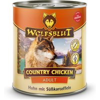 12 x 800 g | Wolfsblut | Country Chicken - Huhn mit Süßkartoffeln Adult | Nassfutter | Hund