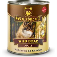 12 x 800 g | Wolfsblut | Wild Boar - Wildschwein mit Kartoffeln Adult | Nassfutter | Hund