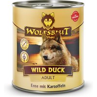 12 x 800 g | Wolfsblut | Wild Duck - Ente mit Kartoffeln Adult | Nassfutter | Hund