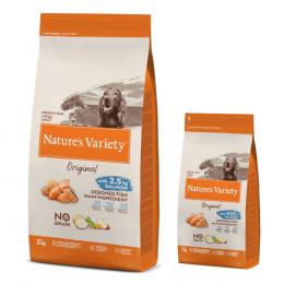 2 kg gratis! 14 kg Nature's Variety - Original No Grain Medium/Maxi Adult Lachs