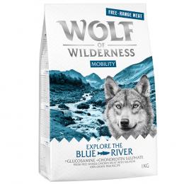 2 x 1 kg Wolf of Wilderness Trockenfutter zum Sonderpreis! - Mobility Explore the Blue River - Freilandhuhn & Lachs