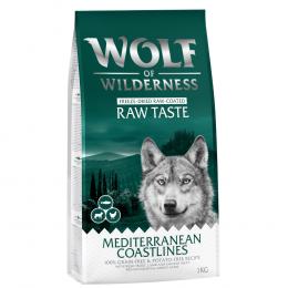 2 x 1 kg Wolf of Wilderness Trockenfutter zum Sonderpreis! - The Taste Of The Mediterranean - Lamm, Huhn & Forelle