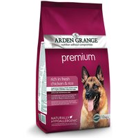 2 x 12 kg | Arden Grange | Premium Reich an frischem Huhn & Reis | Trockenfutter | Hund