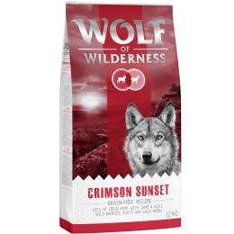 2 x 12 kg Wolf of Wilderness Trockenfutter - getreidefrei - Crimson Sunset - Lamm & Ziege