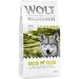 Angebot für 2 x 12 kg Wolf of Wilderness Trockenfutter - getreidefrei - Green Fields - Lamm - Kategorie Hund / Hundefutter trocken / Wolf of Wilderness / Adult Classic.  Lieferzeit: 1-2 Tage -  jetzt kaufen.
