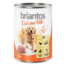 Angebot für 20 + 4 gratis! Briantos Delicious Paté 24 x 400 g - Huhn - Kategorie Hund / Hundefutter nass / Briantos / Promos.  Lieferzeit: 1-2 Tage -  jetzt kaufen.