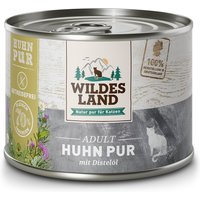 200 g | Wildes Land | Huhn mit Distelöl PUR Adult | Nassfutter | Katze