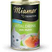 24 x 135 ml | Miamor | Vitaldrink Kitten mit Huhn Trinkfein | Nassfutter | Katze