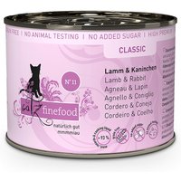 24 x 200 g | catz finefood | No.11 Lamm & Kaninchen Classic | Nassfutter | Katze