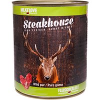 24 x 400 g | Fleischeslust | Wild Pur Steakhouse | Nassfutter | Hund
