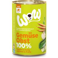 24 x 400 g | WOW | 100% Gemüse & Obst Pur | Nassfutter | Hund