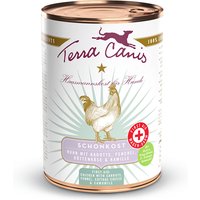 24 x 800 g | Terra Canis | Schonkost Huhn mit Karotte, Fenchel, Hüttenkäse und Kamille First Aid | Nassfutter | Hund