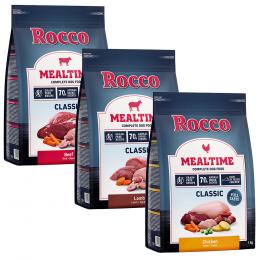 3 x 1 kg Rocco Mealtime - gemischtes Probierpaket zum Sonderpreis! Mix 1: Rind, Huhn, Lamm