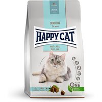 3 x 4 kg | Happy Cat | Haut & Fell Sensitive | Trockenfutter | Katze
