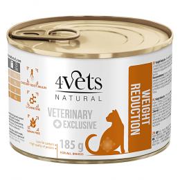4Vets Natural Katze Weight Reduction - 6 x 185 g