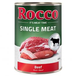 Angebot für 5 + 1 gratis! Rocco Single Meat 6 x 400 g Rind - Kategorie Hund / Hundefutter nass / Rocco / Aktionen.  Lieferzeit: 1-2 Tage -  jetzt kaufen.