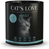 6 x 400 g | Cats Love | Adult Lachs Classic | Trockenfutter | Katze