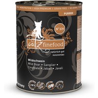 6 x 400 g | catz finefood | No.109 Schwein Purrrr | Nassfutter | Katze