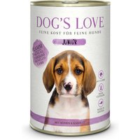6 x 400 g | Dog’s Love | Lamm mit Kürbis und Kamille Junior | Nassfutter | Hund