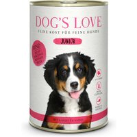 6 x 400 g | Dog’s Love | Rind mit Karotte und Salbei Junior | Nassfutter | Hund