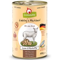 6 x 400 g | GranataPet | Lamm & Kartoffel Liebling's Mahlzeit | Nassfutter | Hund