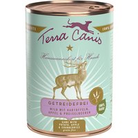 6 x 400 g | Terra Canis | Wild mit Kartoffeln, Apfel & Preiselbeeren Getreidefrei | Nassfutter | Hund