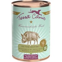 6 x 400 g | Terra Canis | Wildschwein mit Roter Beete, Maronen & Chiasamen Getreidefrei | Nassfutter | Hund