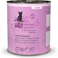 6 x 800 g | catz finefood | No.11 Lamm & Kaninchen Classic | Nassfutter | Katze