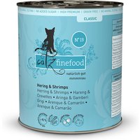6 x 800 g | catz finefood | No.13 Hering & Shrimps Classic | Nassfutter | Katze