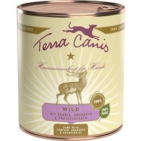 6 x 800 g | Terra Canis | Wild mit Kürbis, Preiselbeeren und Amaranth Classic | Nassfutter | Hund