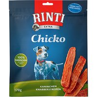 9 x 170 g | Rinti | Kaninchen Knabberstreifen Chicko | Snack | Hund
