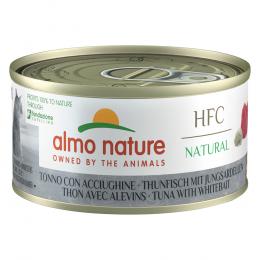 Almo Nature 6 x 70 g - HFC Natural Thunfisch & Jungsardelle
