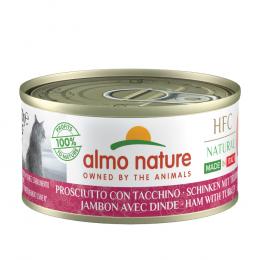 Almo Nature HFC Natural Made in Italy 6 x 70 g - Schinken und Truthahn