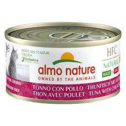 Almo Nature HFC Natural Made in Italy 6 x 70 g - Thunfisch und Huhn