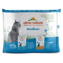 Angebot für Almo Nature Holistic Sterilised  - 6 x 70 g Huhn & Kabeljau - Kategorie Katze / Katzenfutter nass / Almo Nature / Almo Nature Holistic.  Lieferzeit: 1-2 Tage -  jetzt kaufen.