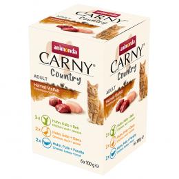 Angebot für animonda Carny Country Adult Multipack 6 x 100 g - Heimat-Vielfalt (3 Sorten) - Kategorie Katze / Katzenfutter nass / animonda Carny / animonda Carny Adult.  Lieferzeit: 1-2 Tage -  jetzt kaufen.