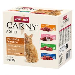 Angebot für animonda Carny Pouch Multipack  8 x 85 g - Herzhafte Variante (4 Sorten) - Kategorie Katze / Katzenfutter nass / animonda Carny / animonda Carny Adult.  Lieferzeit: 1-2 Tage -  jetzt kaufen.