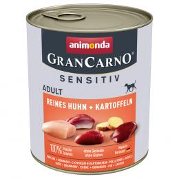 Angebot für animonda GranCarno Adult Sensitive 6 x 800 g - Reines Huhn & Kartoffeln - Kategorie Hund / Hundefutter nass / animonda / Gran Carno Sensitive.  Lieferzeit: 1-2 Tage -  jetzt kaufen.