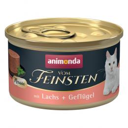 Angebot für animonda Vom Feinsten Adult 12 x 85 g - Lachs & Geflügel - Kategorie Katze / Katzenfutter nass / animonda vom Feinsten / Vom Feinsten Mousse.  Lieferzeit: 1-2 Tage -  jetzt kaufen.