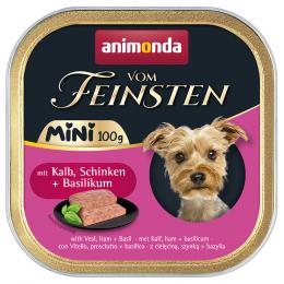 Angebot für animonda vom Feinsten Adult Mini 32 x 100 g - mit Kalb, Schinken + Basilikum - Kategorie Hund / Hundefutter nass / animonda / Vom Feinsten.  Lieferzeit: 1-2 Tage -  jetzt kaufen.