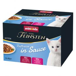 Angebot für animonda vom Feinsten Kitten Raffinesse in Sauce Mixpaket - 24 x 85 g - Kategorie Katze / Katzenfutter nass / animonda vom Feinsten / vom Feinsten Raffinesse Pouch.  Lieferzeit: 1-2 Tage -  jetzt kaufen.