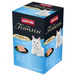 Angebot für animonda vom Feinsten Mildes Menü Adult 6 x 100 g - Pute & Forelle - Kategorie Katze / Katzenfutter nass / animonda vom Feinsten / Vom Feinsten Schale.  Lieferzeit: 1-2 Tage -  jetzt kaufen.