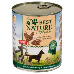 Angebot für Best Nature Dog Adult 6 x 800 g - Kaninchen, Huhn & Nudeln - Kategorie Hund / Hundefutter nass / Best Nature / -.  Lieferzeit: 1-2 Tage -  jetzt kaufen.