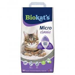 Angebot für Biokat's Micro Classic Katzenstreu Sparpaket 2 x 14 l - Kategorie Katze / Katzenstreu & Katzensand / Biokats / Biokat's Streu mit feiner Körnung.  Lieferzeit: 1-2 Tage -  jetzt kaufen.