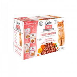Brit Care Cat Flavour box-Fillets in Gravy 12x85g